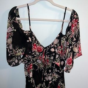 Off shoulder floral top